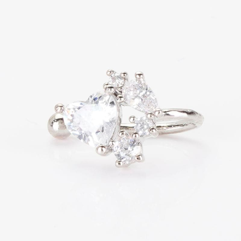 ブリリアントハートイヤーカフ【ニッケルフリー】