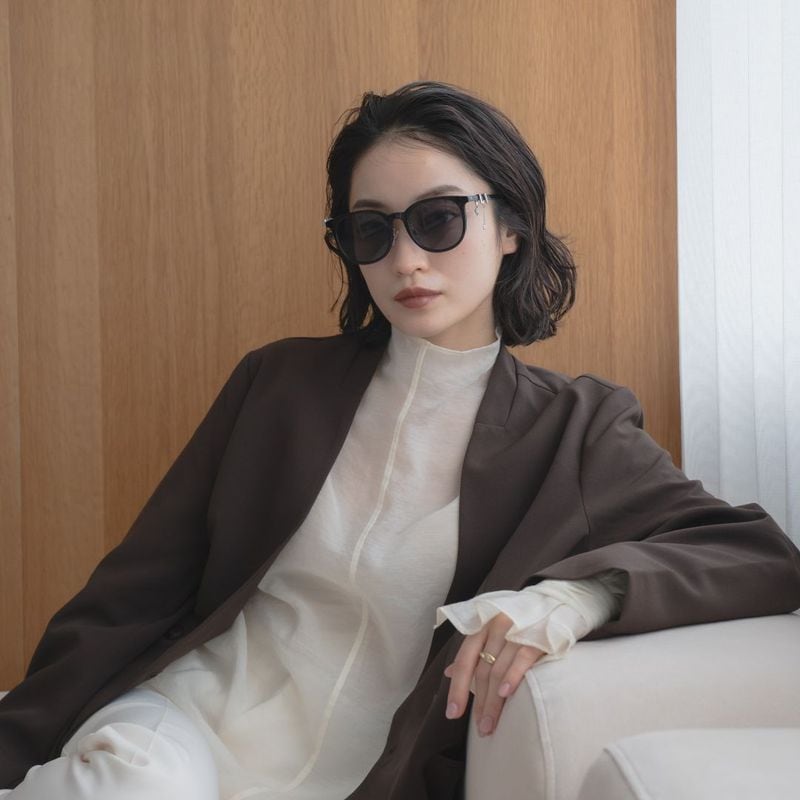 シアーボストンサングラス(セルフレーム)