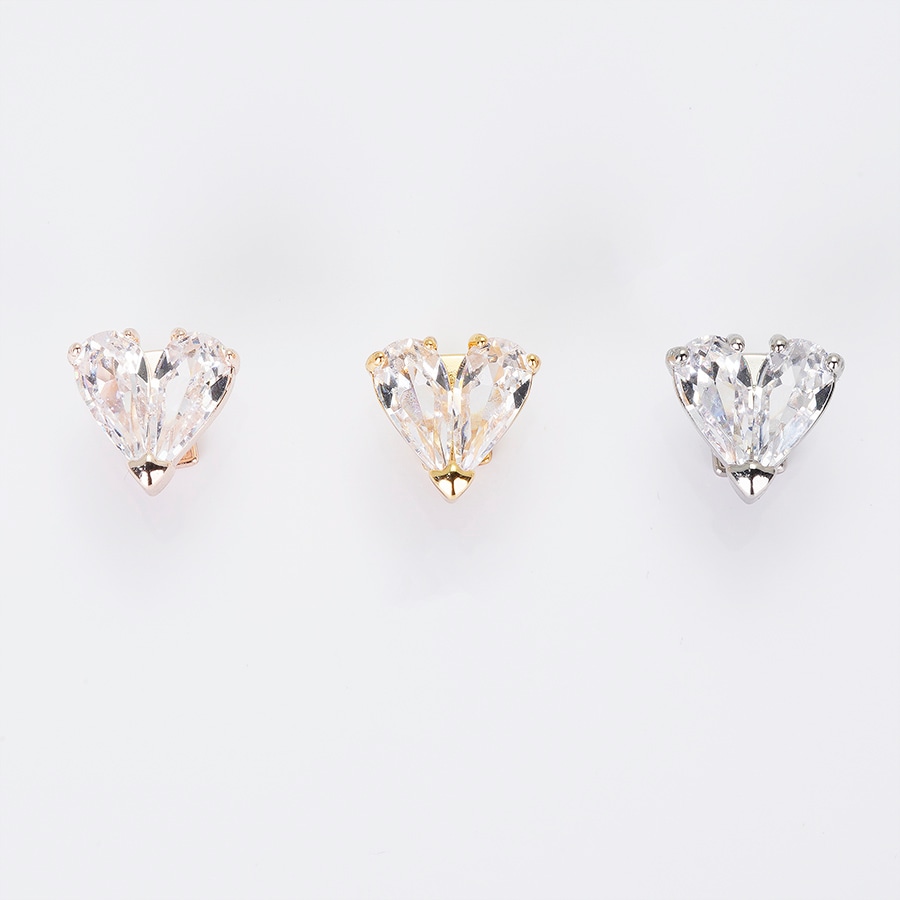 クリスタルハートチャーム(セルフレーム専用) | オリジナル