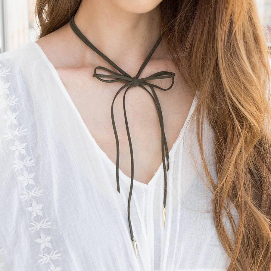 リボンチョーカーネックレス オリジナルアクセサリー通販サイト Enjoueel アンジュエール