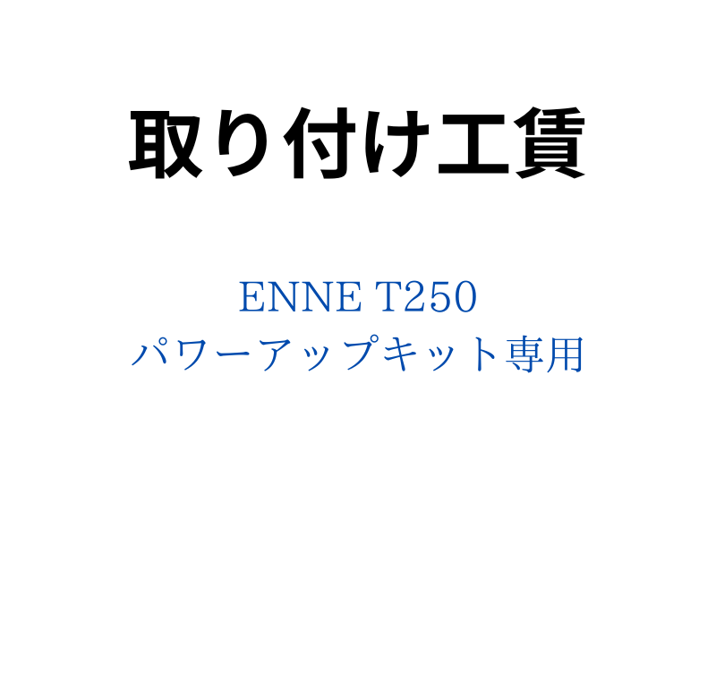 ENNE T250パワーアップキット取付工賃＜東京本社持ち込み専用＞