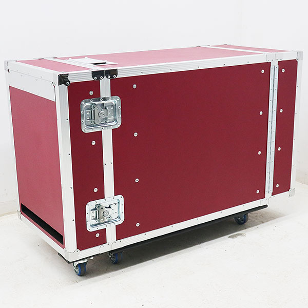 【中古】 エスアイ 静音ラック 防音ラック 特注ワインレッド サーバーラック【動産王】千葉☆送料無料