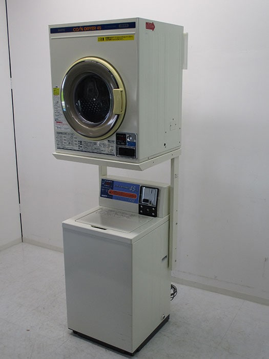 【中古】 全自動洗濯機 乾燥機 ASW‐J45C CD‐S45C1 サンヨー 2009年 ランドリー機器【動産王】仙台★引取限定