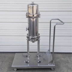 【中古】フィルターハウジング メルク ミリポア MILLIPORE 台車付き ろ過 実験 科学 【動産王】札幌☆送料無料