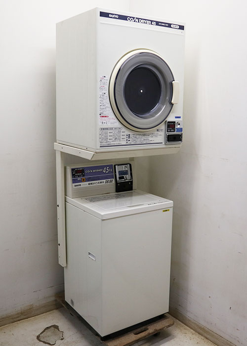 SANYO サンヨー コイン式乾燥機 CD-S45C1 中古】コイン式全自動電気洗濯機 乾燥機 ASW-45CJ CD-S45C1
