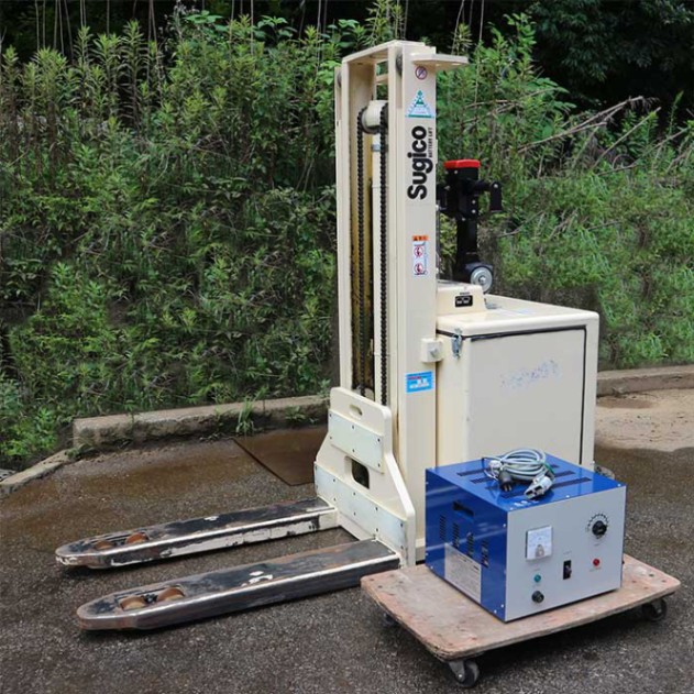 【中古】 スタッカーフォークリフト 1.2t SR1-1223 スギコー 電動 バッテリー 機械 1t以上 ライダー 搭乗 【動産王】千葉★引取限定