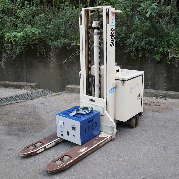 【中古】 スタッカーフォークリフト 1.2t SR1-1223 スギコー 電動 バッテリー 機械 1t以上 ライダー 搭乗 【動産王】千葉★引取限定