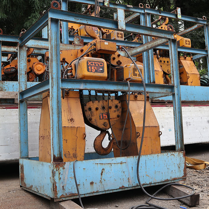 【中古】電気チェーンブロック 15t ER150S キトー KITO 2007年頃 ジャンク【動産王】千葉★引取限定