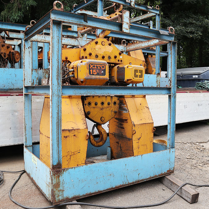 【中古】電気チェーンブロック ER150S キトー KITO 2003年頃 15t 現状渡し【動産王】千葉★引取限定