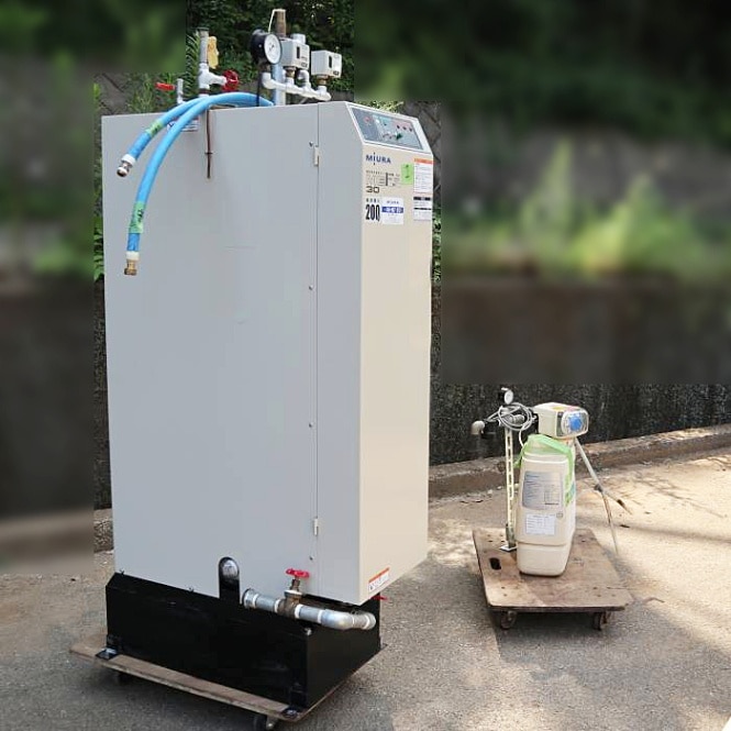 【中古】電気ボイラー ME型 ME-30 MS-5軟水装置 三浦工業 2010年【動産王】千葉☆送料無料