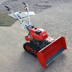 雪押し機 中古】リョービ エンジン除雪機 雪押し式 ESG-800 オーレック【動産王