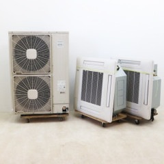 HITACHI 天カセエアコン 中古品　2019年製 中古】天カセエアコン 日立 外機10馬力 内機5馬力※内機2台※RAS