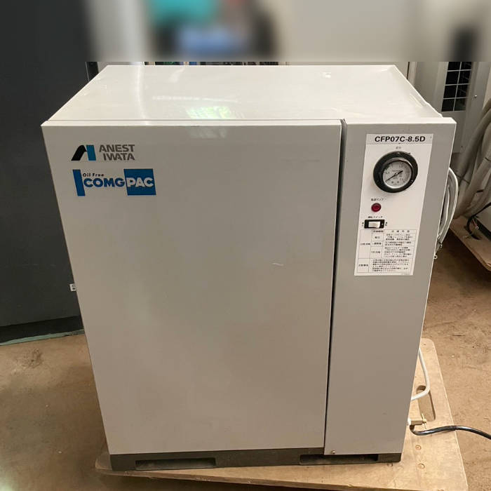 【中古】コンプレッサー CFP07C-8.5D アネスト岩田 オイルフリースクロール 2013年 ANEST IWATA【動産王】千葉☆送料無料