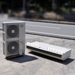 中古】 天吊り形エアコン 10馬力 室内機FHP280D 室外機RZRP280A 
