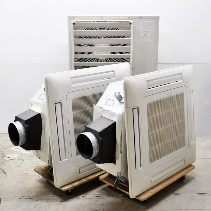 中古】 天井カセット形エアコン 8馬力 室内機RCI-GP112K3×2台