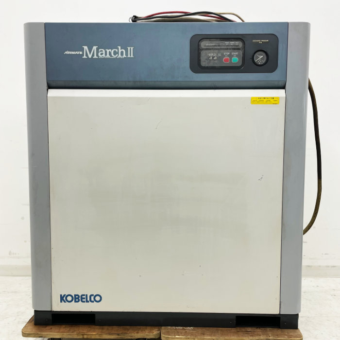 中古|スクリューコンプレッサー CM11B コベルコ 2002年 KOBELCO 60Hz専用|動産王|富山|引取限定
