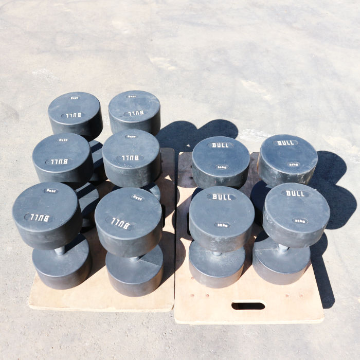 【中古】 ダンベル 5セット BULL BL-RD32(32kg) ・(34kg) ・(36kg)・(38kg) ・(40kg) 【動産王】千葉☆送料無料