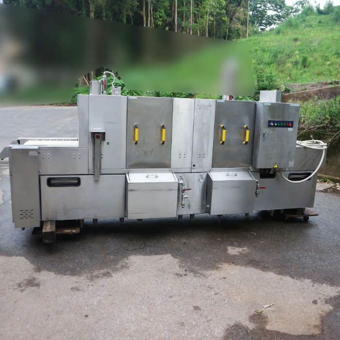 中古｜コンベア式コンテナ洗浄機 TDWN-38R-P タニコー 2008年 コンベヤ｜動産王｜千葉｜引取｜送料別