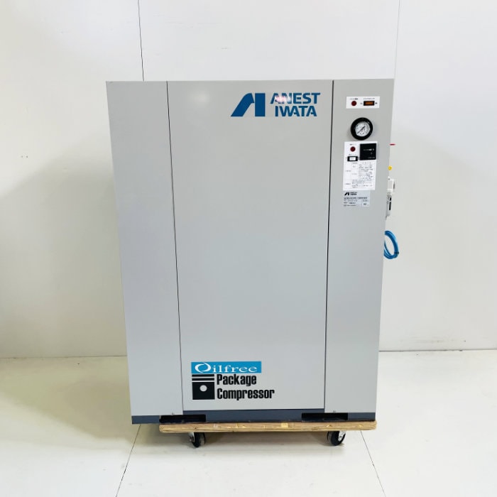 中古｜オイルフリーレシプロコンプレッサ CFP37CF-8.5D アネスト岩田 2018年｜動産王｜北海道｜引取｜送料別