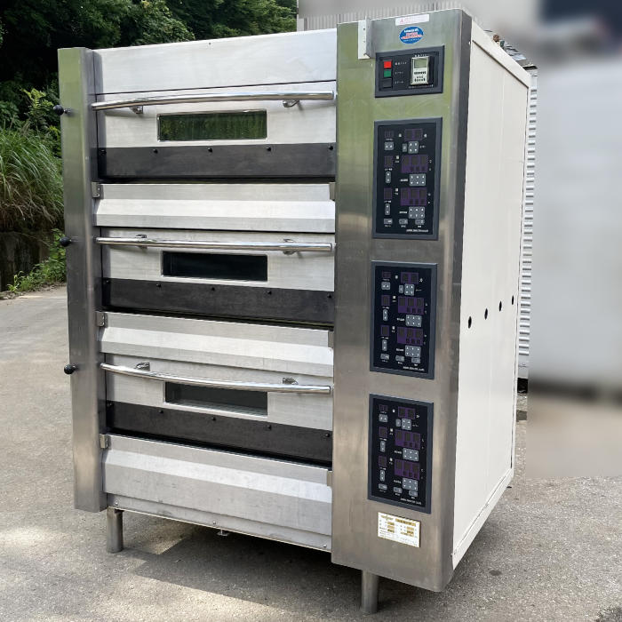 中古｜三段ラックオーブン MFS-6 ベーカーズ・プロダクション 2005年 ベーカリー 業務用｜動産王｜千葉｜引取｜送料別