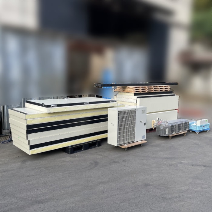 【中古】 プレハブ冷凍庫 3坪 外機：ERA-RP22A 内機：UCR-T3VHA 三菱 2022年 プレハブ 業務用冷凍庫 【動産王】千葉☆送料無料