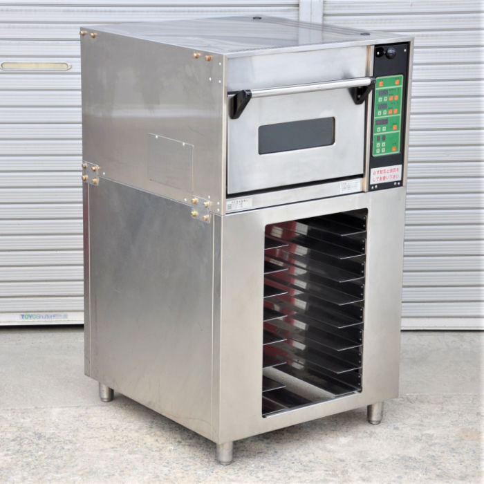 【中古】 ガスオーブン WGE-11T ワールド精機 2005年 60Hz専用 都市ガス13A ラック架台付き 製菓 製パン 【動産王】大阪☆送料無料