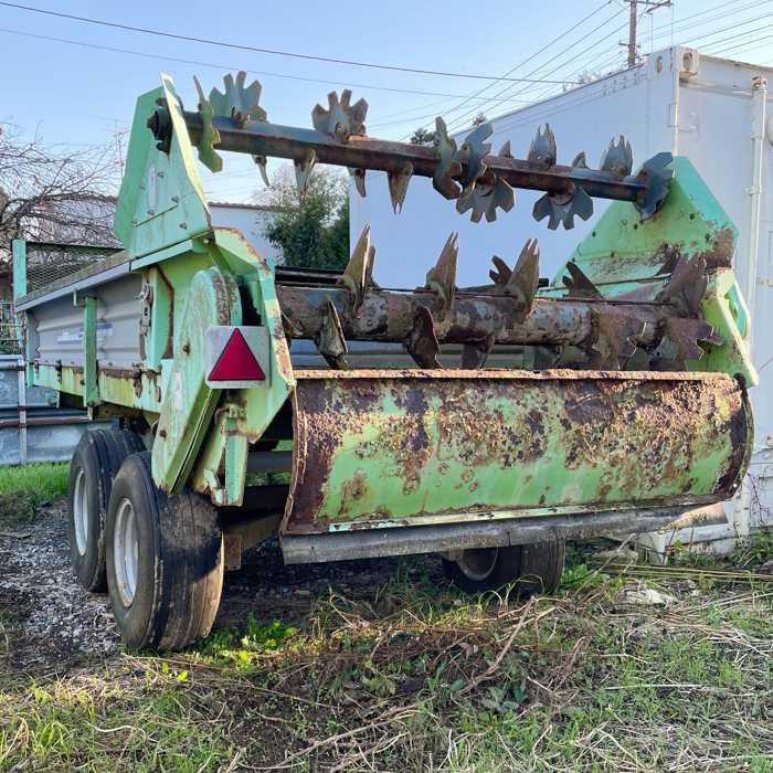 中古｜マニュアワゴン 土づくり機 TMB4051 マニュアアタッチメント AMN5000 IHIスター 散布 土壌改善 農業｜現状渡し｜動産王｜千葉｜送料無料