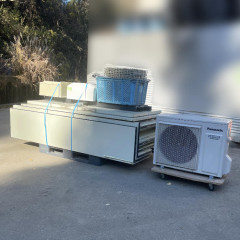 中古｜プレハブ冷蔵庫 1坪 外機：PCU-SK100MU 内機：PCU-SK100ME パナソニック 2015年 冷蔵庫 業務用 ｜動産王｜千葉｜送料無料の商品ページへリンク