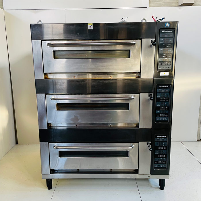 中古｜電気スーパーオーブン 特IFC-6236-T-B 北沢産業 2019年 3段 ｜動産王｜北海道｜引取限定