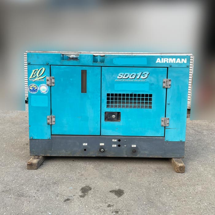 中古｜発電機 SDG13S 北越工業 2003年 軽油 ディーゼル ブラシレス方式 ｜動産王｜千葉｜送料無料