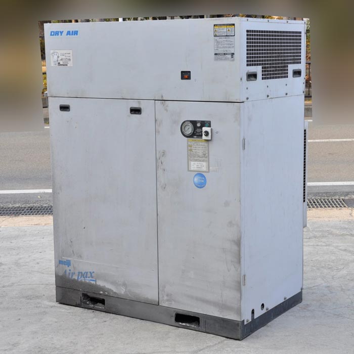 中古｜エアコンプレッサー DPK-110C 6P 明治 2015年 15馬力 ｜動産王｜大阪｜引取｜送料別