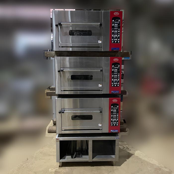 中古|三段オーブン MBDO-5E ミニ デッキオーブン マルゼン 2020年 業務用 厨房 |動産王|千葉|送料無料