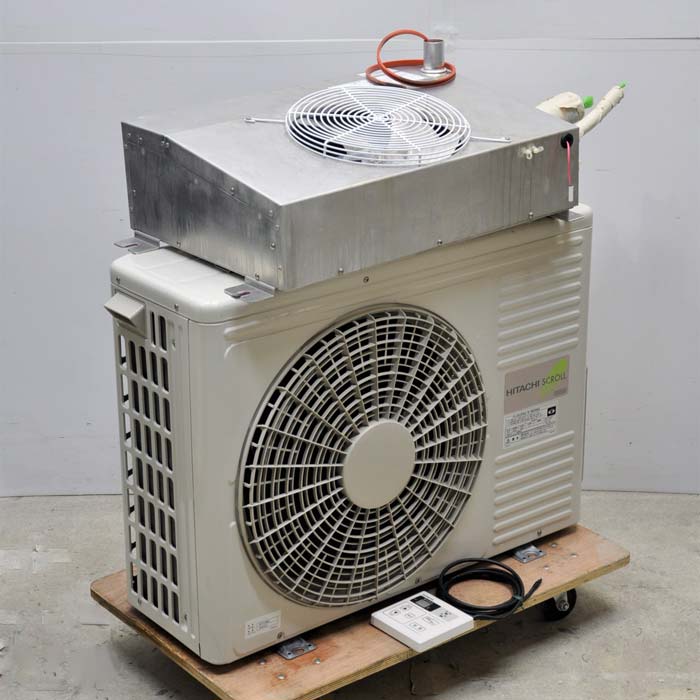中古｜プレハブ冷蔵ユニット 外機RU-R10SMD3 内機RU-R10SMCD3 日立 2019年 セパレート型冷凍冷蔵ユニット 1坪用 ｜動産王｜大阪｜送料無料