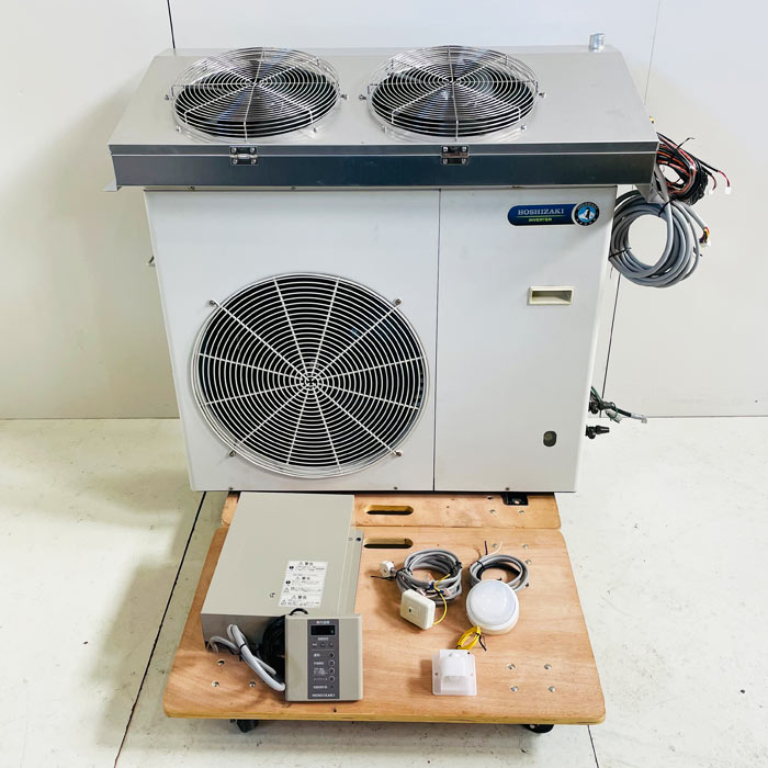 中古|プレハブ冷蔵ユニット 室内機 HUS-11RB-E 室外機 HUS-11RA-UCI ホシザキ 2019年 プレハブ冷却ユニット |動産王|北海道|引取|送料別