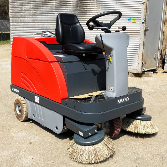 中古|搭乗式スイーパー JN-980E アマノ 2019年 バッテリータイプ 洗浄機 路面清掃機 床洗浄 乗用 自走 屋内清掃 |動産王|千葉|送料無料