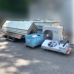 中古｜プレハブ冷蔵庫 1.5坪 東芝キャリア 外機TAM131AM-SV 内機TA-101CH-UFK 業務用 冷蔵チャンバー ｜動産王｜千葉｜送料無料の商品ページへリンク