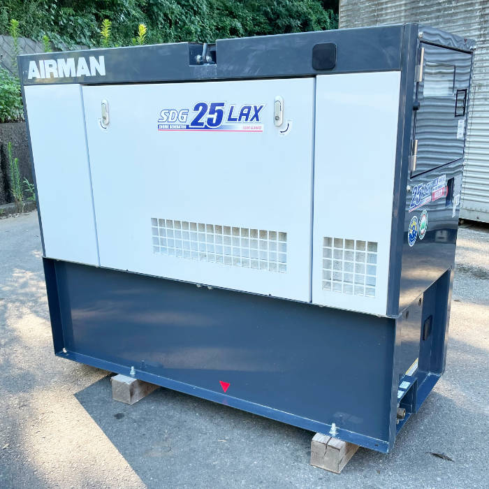 中古｜ディーゼルエンジン発電機 SDG25LAX-5B1 北越工業 AIRMAN
