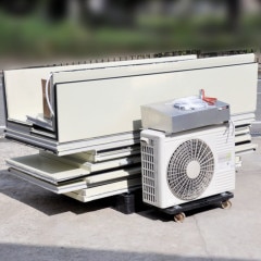 中古｜プレハブ冷蔵庫 1坪 DP410D-22 大和冷機 内)RU-R10SMCD3 外)RU-R10SMD3 日立 2022年 ｜動産王｜大阪｜引取｜送料別の商品ページへリンク