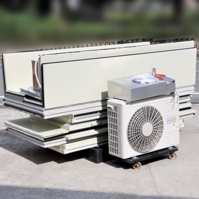 中古｜プレハブ冷蔵庫 1坪 DP410D-22 大和冷機 内)RU-R10SMCD3 外)RU-R10SMD3 日立 2022年 ｜動産王｜大阪｜引取｜送料別