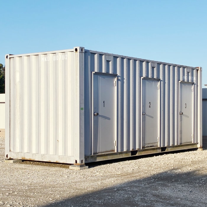 中古|20フィート コンテナボックス 3枚扉 3D 2000年 20ft 倉庫 物置 レンタルボックス トランクルーム |動産王||引取|送料別