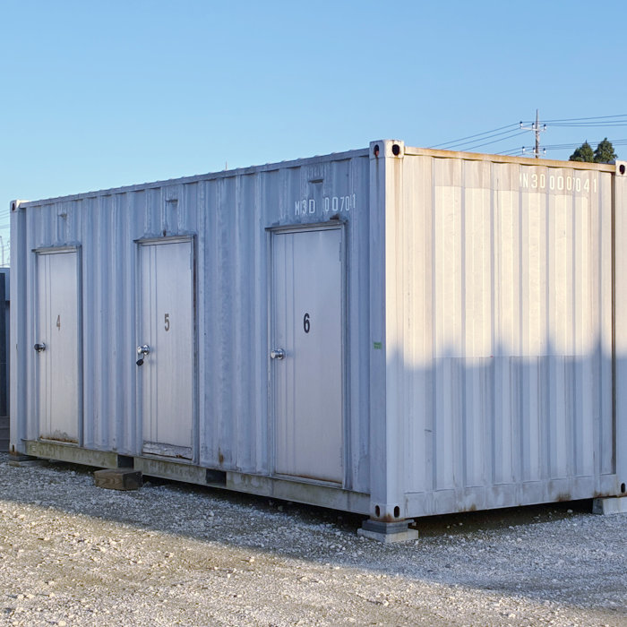 中古｜20フィート コンテナボックス 3枚扉 3D 2000年 20ft 倉庫 物置 レンタルボックス トランクルーム ｜動産王｜｜引取｜送料別