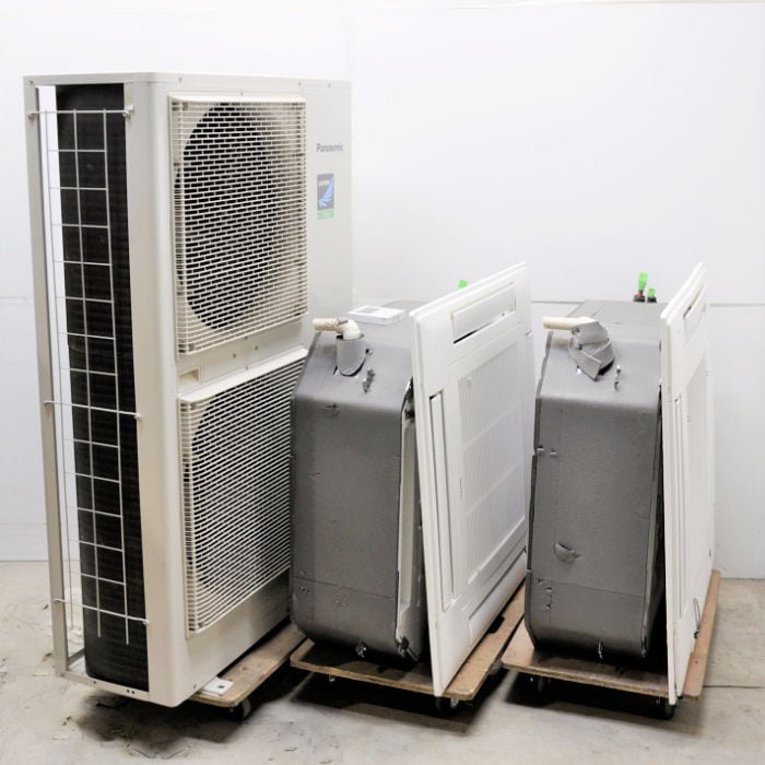 中古|天井カセット形エアコン 10馬力 ツイン 室内機CS-P140U7B×2台 室外機CU-P280H7B パナソニック 2024年#2 |動産王|大阪|送料無料