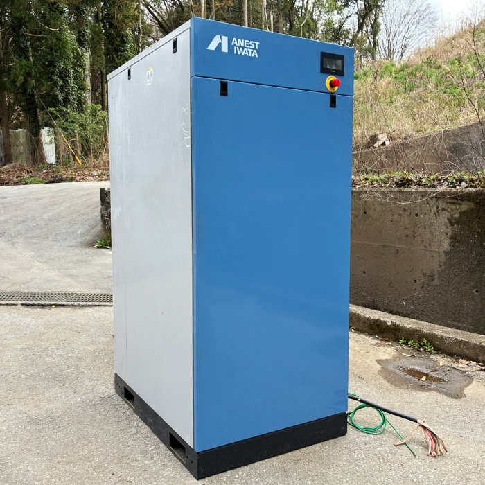 中古｜スクロールコンプレッサー SLP-150EG アネスト岩田 業務用 ドライヤー付 レシーバータンク付 ｜動産王｜千葉｜送料無料