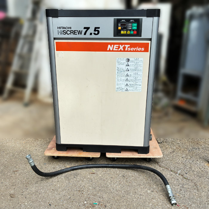 中古｜スクリューコンプレッサー OSP-7.5M5ARN 日立 2009年 ドライヤー