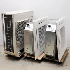 中古｜天井カセット形エアコン 4馬力 ツイン 室内機CS-P56U7B×2台 室外機CU-P112H7B パナソニック 2024年 ｜動産王｜大阪｜送料無料