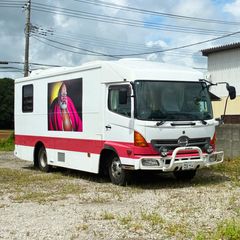 中古|キャンピングカー PB-FC7JGFA 日野 2004年 アウトリガー2本 13万km 6MT J07E 発電機HONDA EV6010搭載|動産王|千葉|送料無料