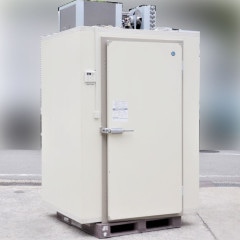 中古｜プレハブ冷蔵庫 0.6坪 PR-20CC-0.6 ホシザキ 冷蔵ユニット RU-R8MF1 日立 2019年 上置 一体式 100V ｜動産王｜大阪｜引取｜送料別の商品ページへリンク