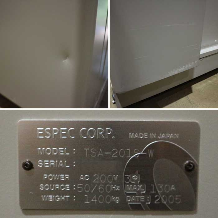 【中古】冷熱衡撃装置 TSA-201S-W ESPEC 2005年 エスペック  【動産王】千葉☆送料無料
