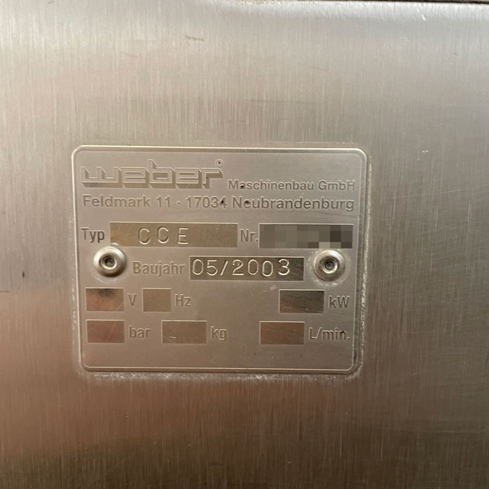中古｜コンピュータースライサー CCS602SLC weber 2002年 SLC型 高速スライサー 食肉加工 チーズ ｜動産王｜千葉｜送料無料