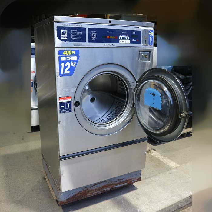 【中古】コイン式洗濯機 WCVD25KCS-12CJ DEXTER デクスター 12kg 60Hz 西日本専用  【動産王】千葉☆送料無料